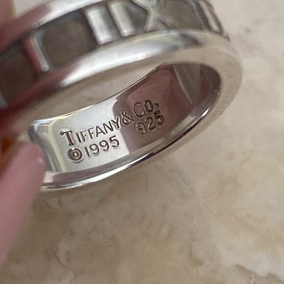 Tiffany & Co. Atlas Ring 925 Sterling Silver - Picture 9 of 9
